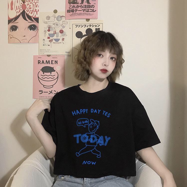 🍰🍓 ÁO THUN 🥑🍍 CROPTOP TAY LỠ ( AT57) | BigBuy360 - bigbuy360.vn