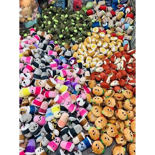 Gấu bông móc khoá balo size 12-15cm