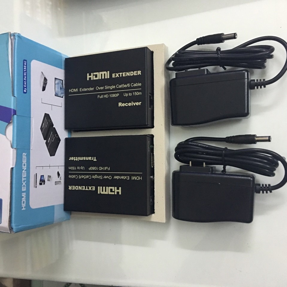 Bộ truyền HDMI 150M bằng sợi Cáp LAN Cat5, Cat6