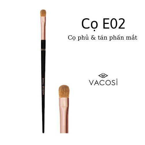Cọ Vacosi E02 Cọ‎ Phủ và Tán Phấn Mắt Hàn‪ Quốc