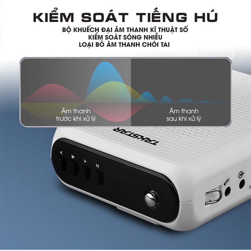 Máy Trợ Giảng Không Dây Takstar E300W Bluetooth Công Suất Loa Lớn 10W Chính Hãng Cao Cấp Bảo Hành 1 Năm