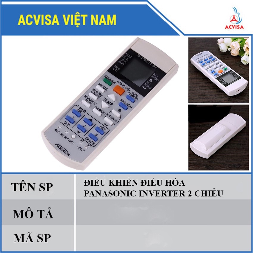 Remote - Điều khiển các dòng điều hòa Panasonic ⚡Sẵn Hàng⚡