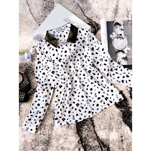 Áo sơ mi công sở bigsize hoạ tiết độc lạ không đụng hàng chất đẹp mát dễ mặc - GEM Fashion