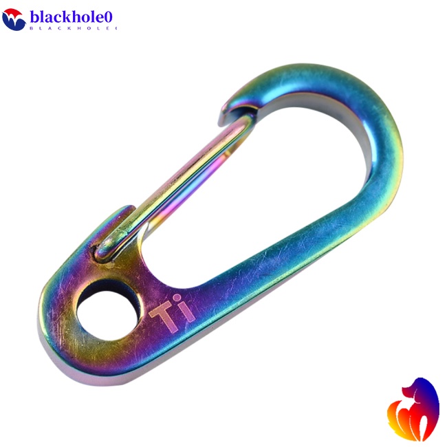 Móc khóa cài carabiner hợp kim titan treo nhanh giữ đèn pin dành cho hoạt động ngoài trời
