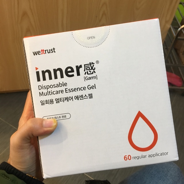 Dung dịch vệ sinh vùng kín Inner Disposable Multicare Essence Gel 60 ống của Hàn Quốc