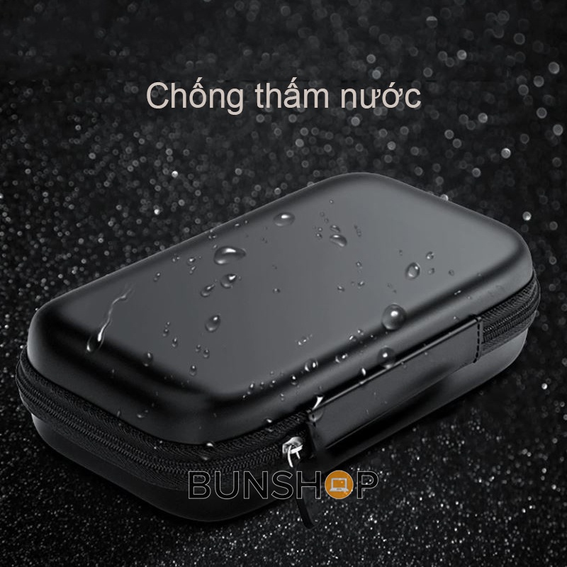 Bóp hộp túi đựng tai nghe dây cáp sạc phụ kiện nhỏ gọn
