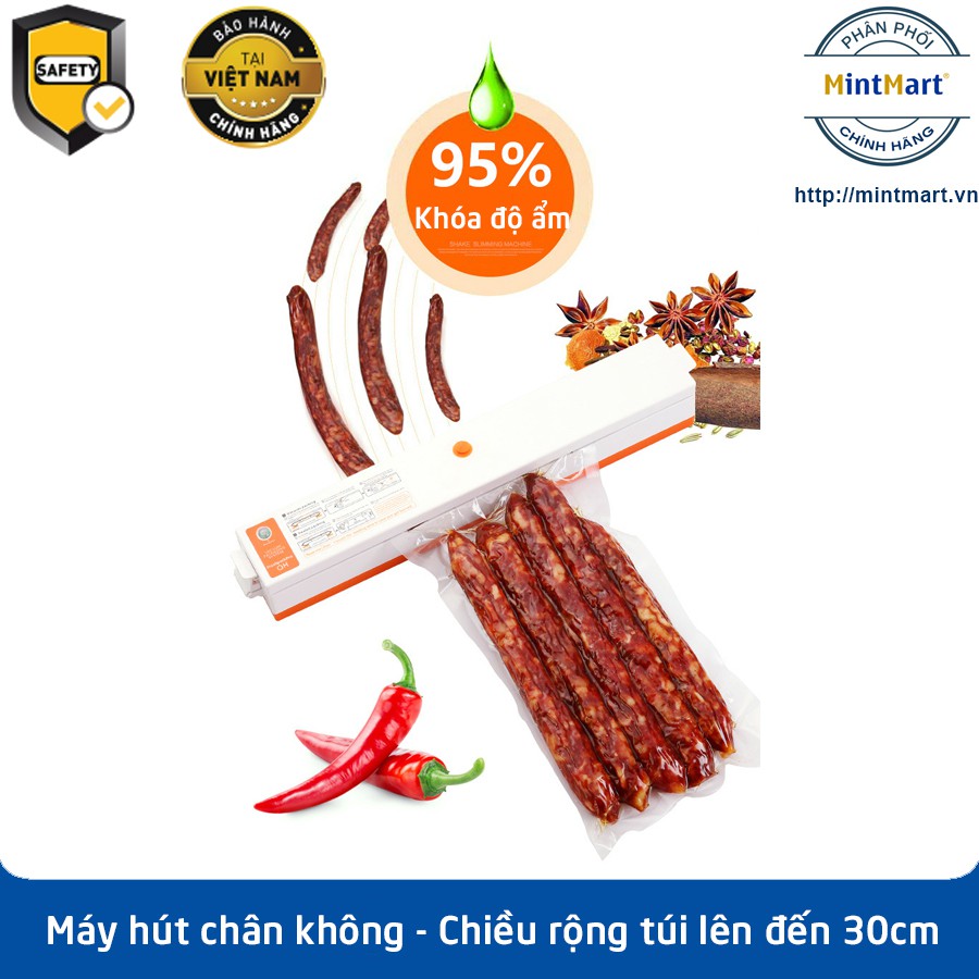 Máy hút chân không thực phẩm dùng trong gia đình FreshPack Pro - Tặng kèm 10 túi hút chân không