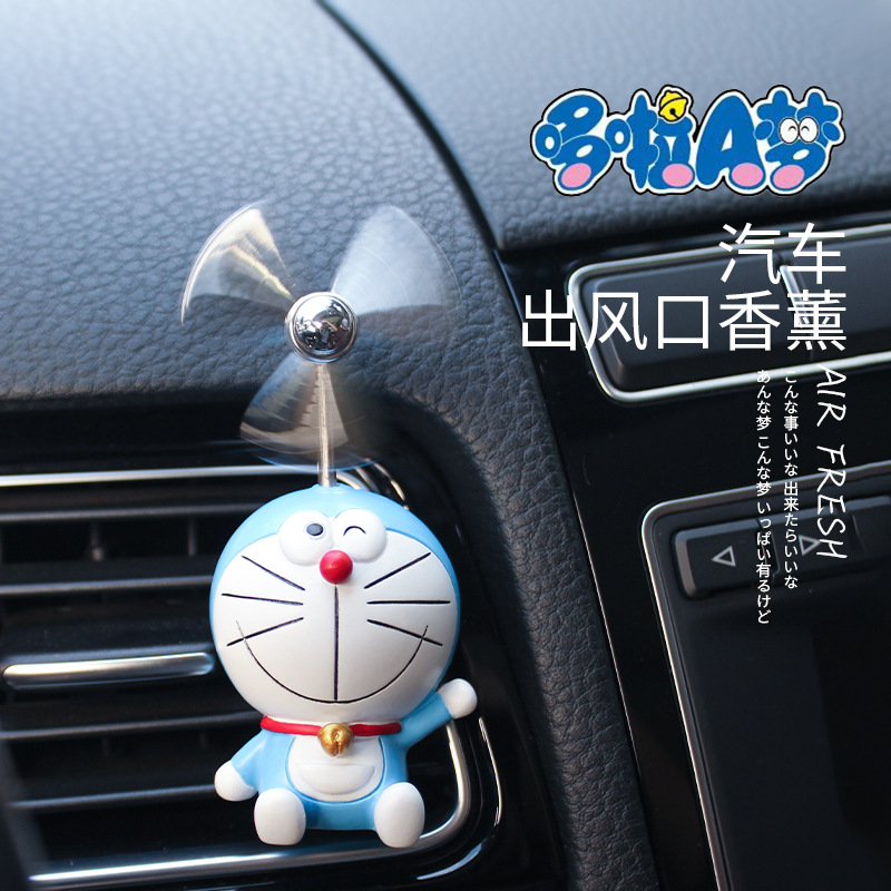 Doraemon Kẹp Khuếch Tán Nước Hoa Gắn Điều Hòa Xe Hơi Hình Doremon Đáng Yêu