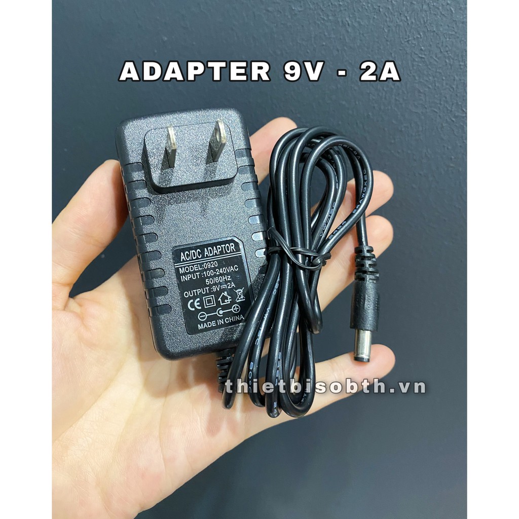 Nguồn Adapter 9V-2A 5.5*2.1mm Cho Switch, Bộ Phát Wifi,...