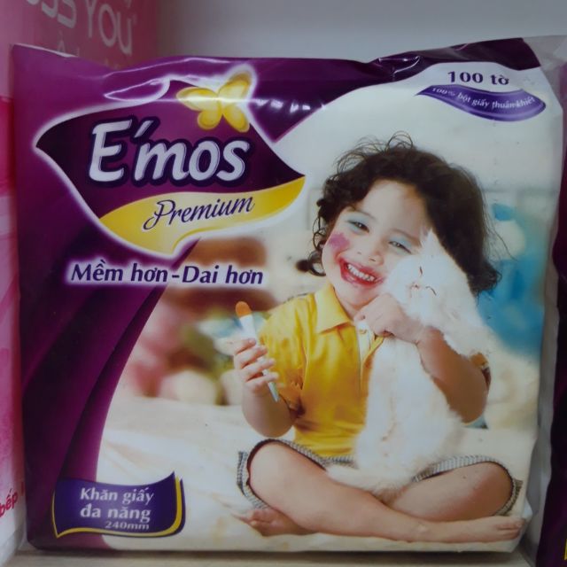 ☘Giấy vuông E'mos. Combo 10 gói