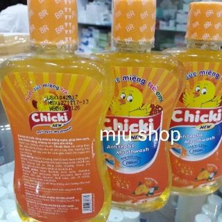 Nước súc miệng Chicki (chai 250ml)