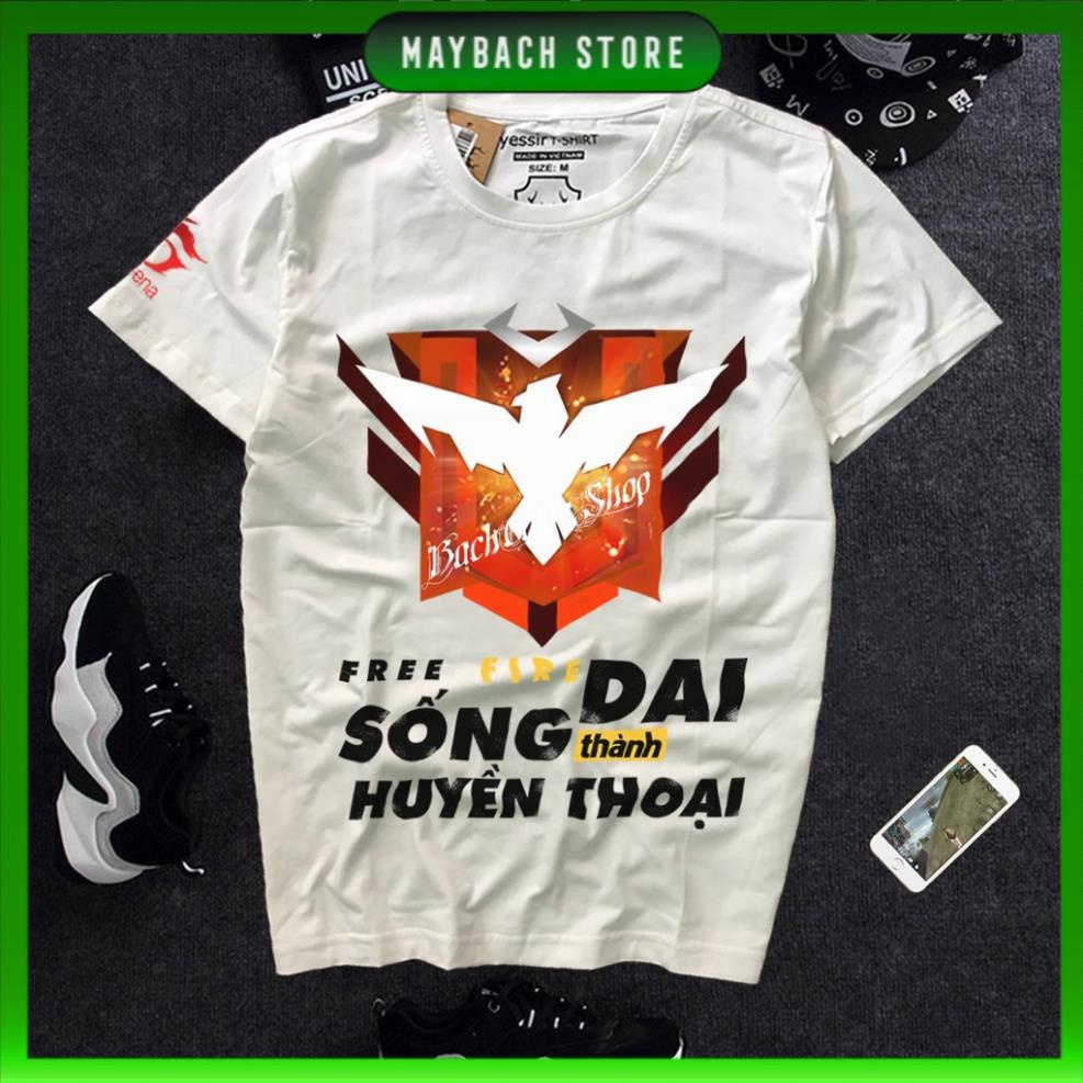 Áo Thun Free Fire - Áo FF Rank Huyền Thoại