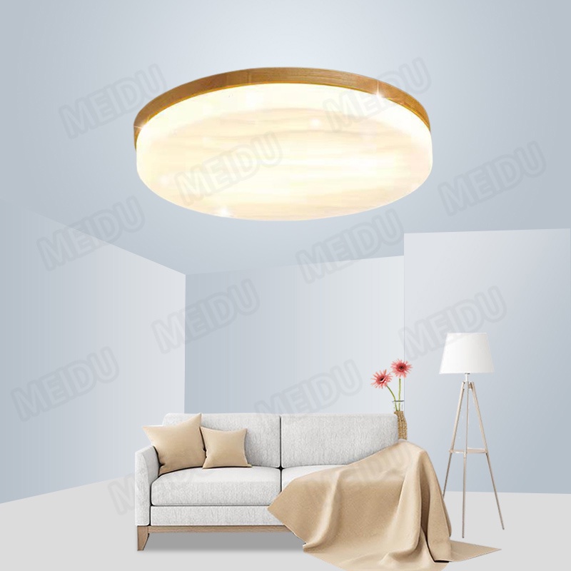 Đèn Trần Phòng Ngủ led Hình Tròn Đơn Giản Kèm Điều Khiển Từ Xa