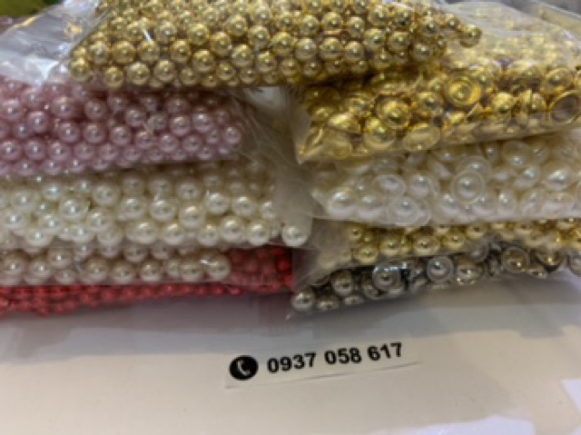 Chốt đinh đóng hạt cườm ( hạt trai) 40 k 100 gram