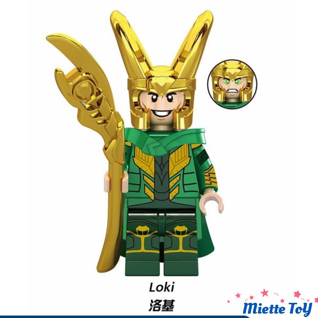 MIE Lego Thor Loki Hela Odin Iron Man Spiderman Marvel Super Heroes Building Blocks Education Toys Gifts