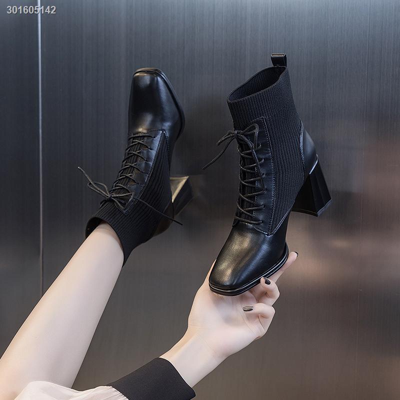 Giày bốt martin gót cao đế giày thời trang thu đông 2020 cho trẻ em