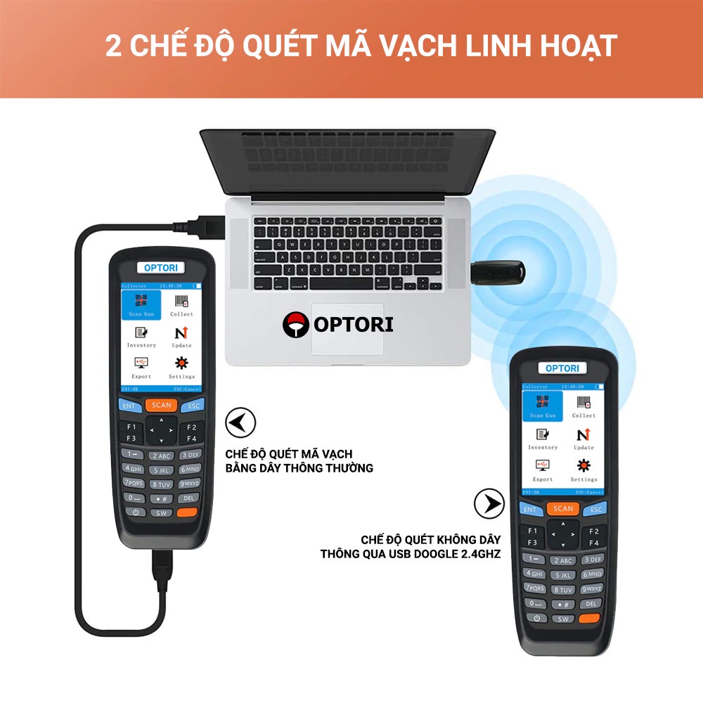 Máy quét mã vạch PDA – Máy kiểm kho PDA – Máy PDA M100