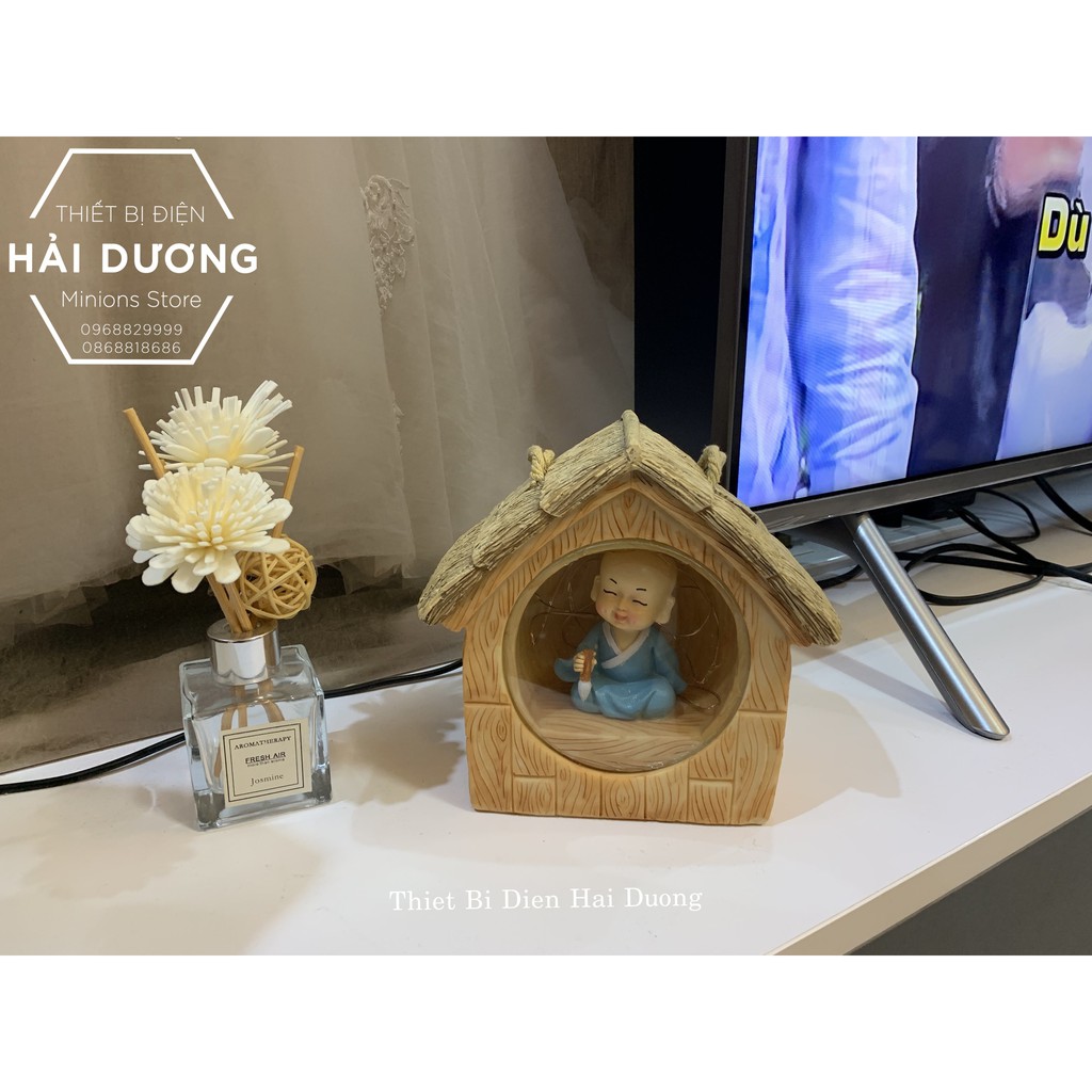 Đèn Ngủ Trang Trí Hình Chú Tiểu Dễ Thương - Tâm Thanh Tịnh - Decor căn phòng vintage - quà tặng ý nghĩa tiết kiệm giá rẻ