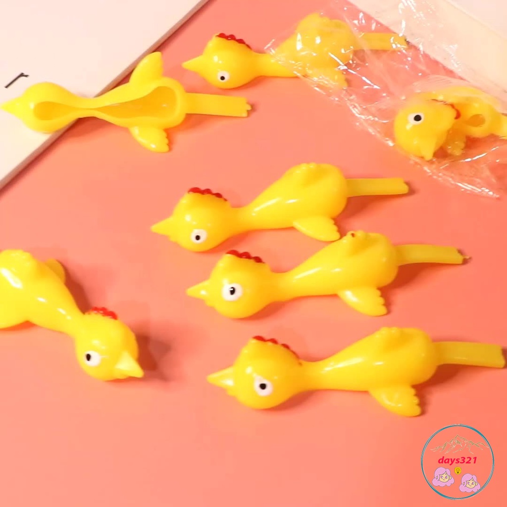 Gà bay dính tường , bắn gà đeo ngón tay bắn dính silicone vàng mềm mịn
