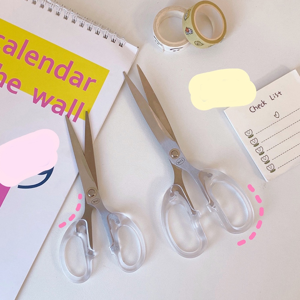 Kéo Cắt Giấy Trong Suốt Đơn Giản Tiện Dụng Cho Học Sinh / Nhân Viên Văn Phòng