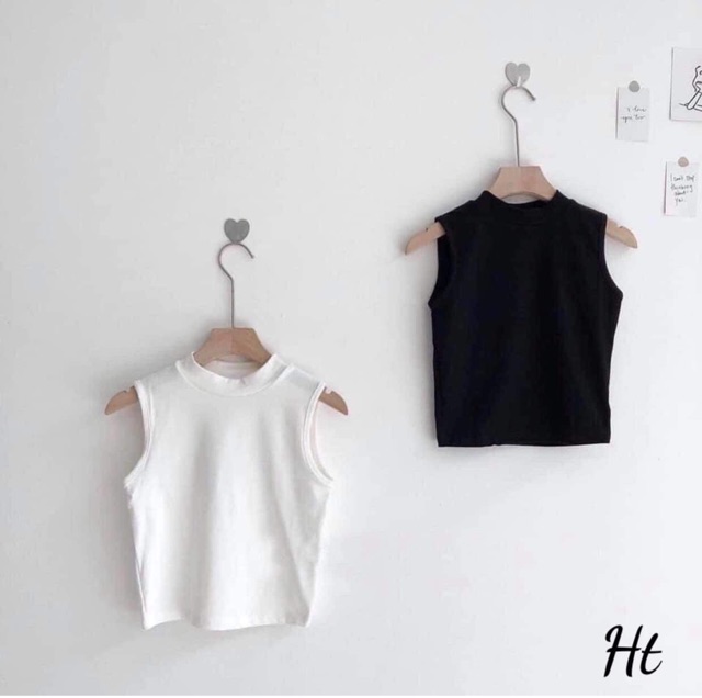 Áo croptop 3 lỗ cổ 3p Chất bozip H2H988