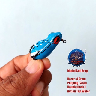 Mồi Câu Cá Hình Ếch Mềm 3Cm