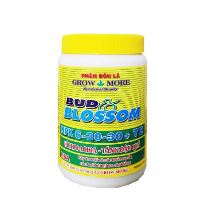 Grow More BUD BLOSSOM 6-30-30 TE_100gr - Kích ra hoa và nở đồng loạt đồng thời chống hiện tượng nghẹn rễ