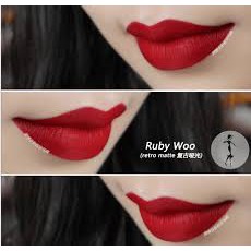 Son lì MAC RETRO MATTE LIPSTICK #707 Ruby Woo màu Đỏ thuần