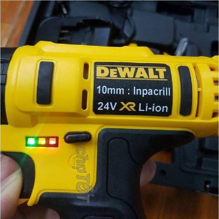 Máy Khoan Pin Dewalt 24V- Khoan Bê Tông - Tặng Kèm 01 Pin - Abg Shop