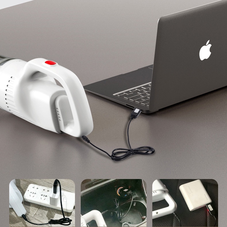 [TẶNG THẢM LAU CHÂN] Máy hút bụi cầm tay gia đình Rowanto không dây, sạc USB - Hàng chính hãng - Bảo hành 24 tháng