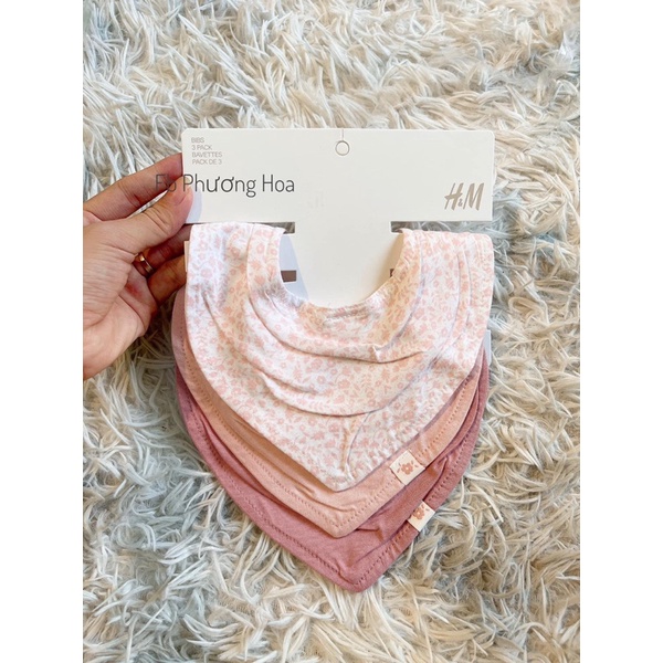 Set 6 yếm auth cotton cho bé