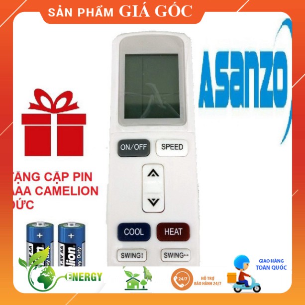 REMOTE ĐIỀU KHIỂN MÁY LẠNH ASANZO ĐỦ LOẠI I - CHÍNH HÃNG