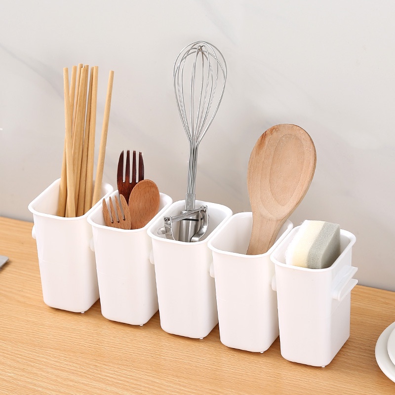 Hộp Đựng Đồ Dùng / Muỗng / Đồ Ăn Để Tủ Lạnh Tiện Dụng Cho Nhà Bếp Giá Đỡ