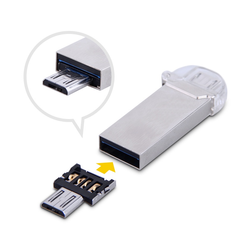 Đầu điều hợp USB loại C qua USB OTG cho điện thoại / máy tính bảng / ổ flash / ip
