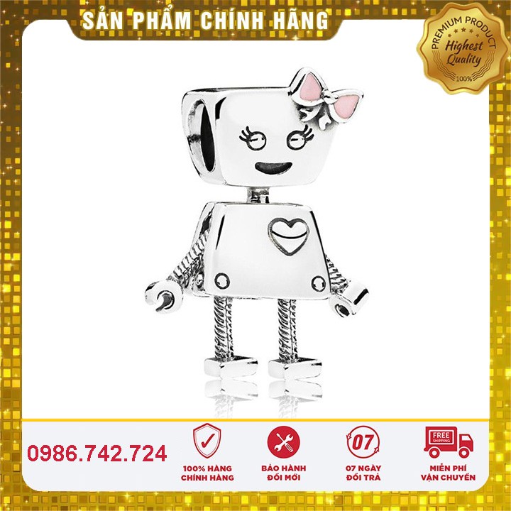 [Hàng cao cấp] Charm Bạc S925 ALE Cao Cấp - Robot Doll Charm chuẩn bạc S925 cho vòng Pan - Mã sản phẩm NTD00006