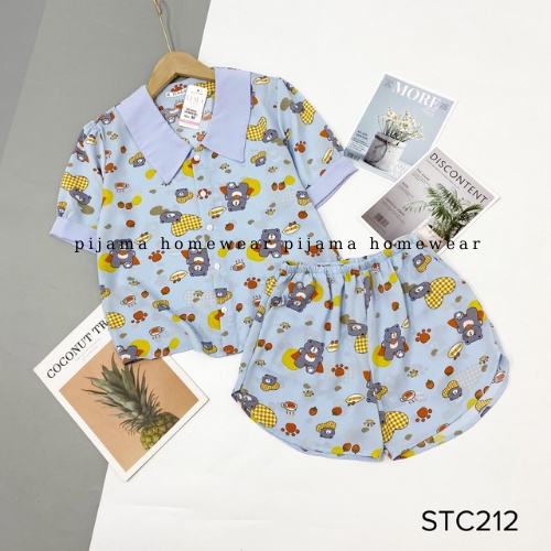 Bộ đồ ngủ Pijama cộc đùi cổ tiểu thư chất lụa mango cao cấp, hàng có size