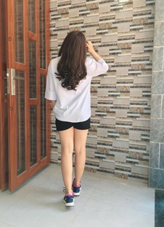 Sơ mi Thủy thủ trắng phối túi jean