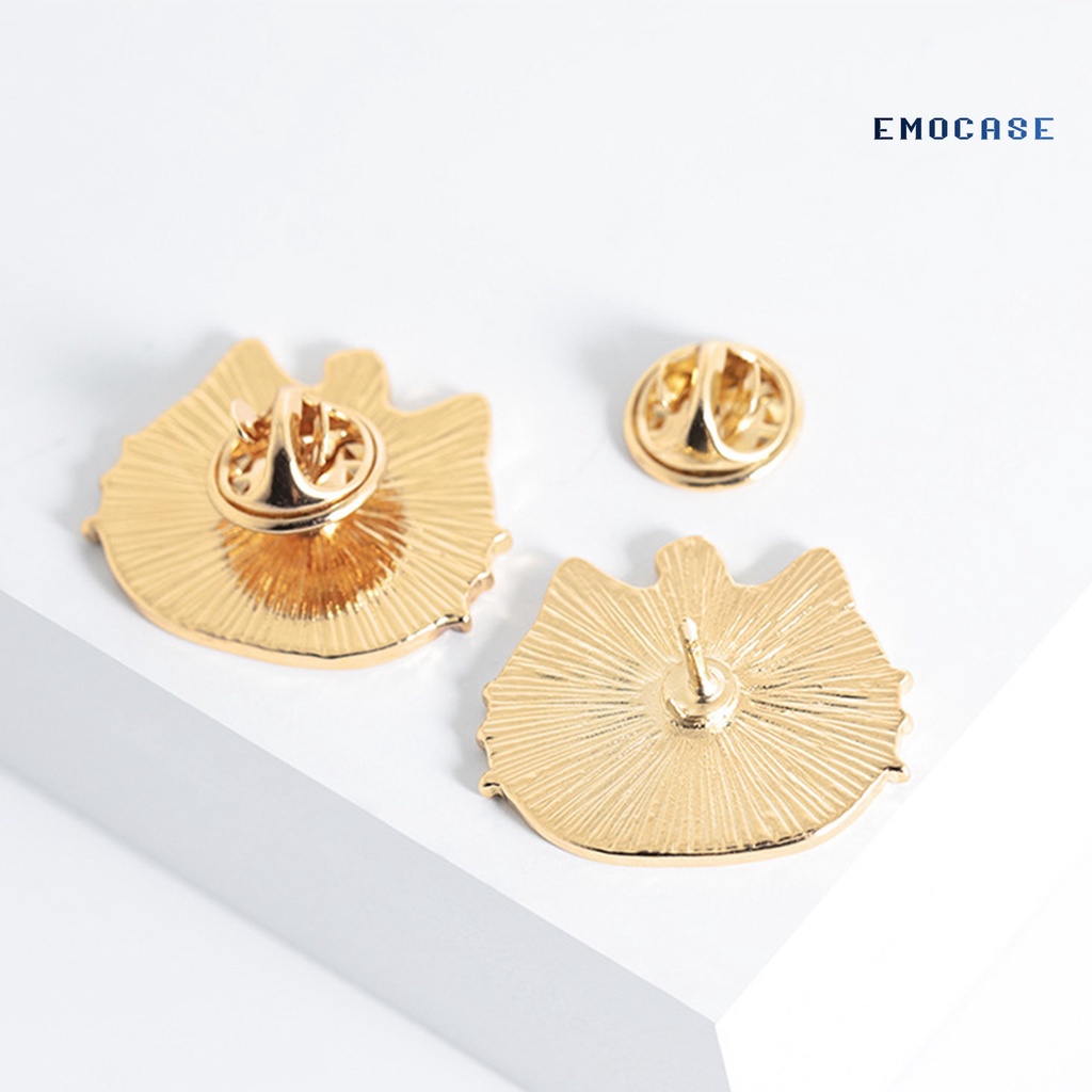 Ghim Cài Áo Hình Bí Ngô Hoạt Hình Bằng Hợp Kim Chống Trầy Xước