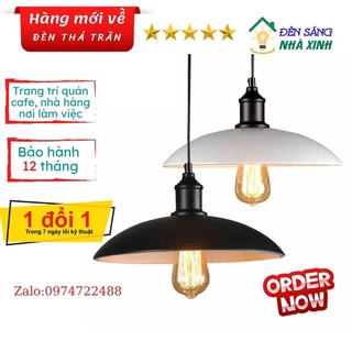 Chao đèn thả trần trang trí chất liệu thép sơn tĩnh điện đui E27 TH711