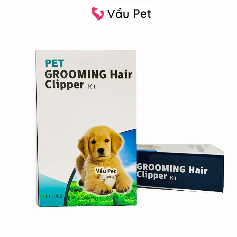 Tông Đơ Cắt Lông Chó Mèo Clipper - Tông Đơ Chó Mèo Full Bộ 8 Món Vẩu Pet Shop