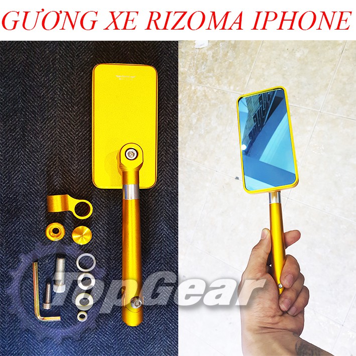 Gương CNC IPHONE - Gương Chiếu Hậu Xe Máy - <TOPGEAR>