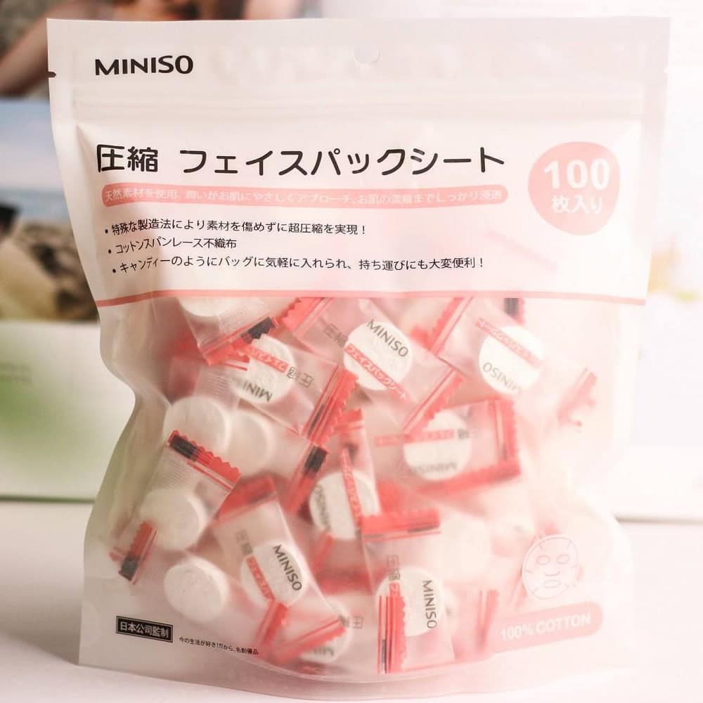 Mặt nạ giấy nén Miniso – Miniso Mask Compressed Japan (1 viên) | BigBuy360 - bigbuy360.vn