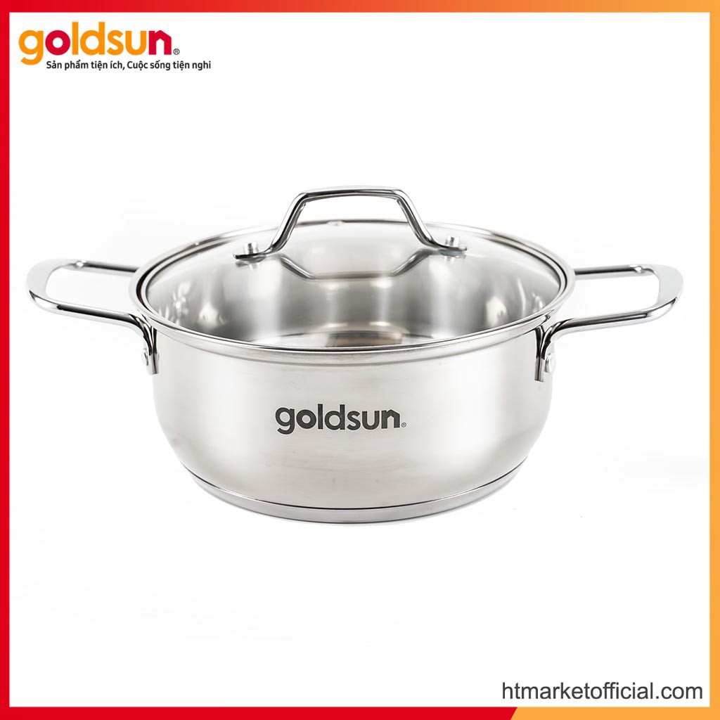 Bộ 03 nồi inox GOLDSUN GD18-3306SG  Chính Hãng tại HCM