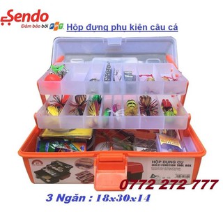 Hộp đựng dụng cụ câu cá 4 tầng.