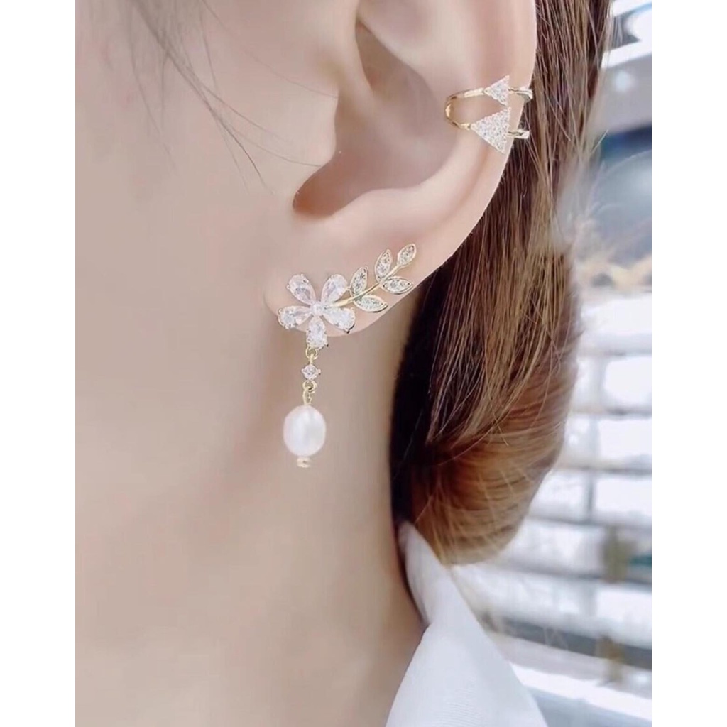 BÔNG TAI LÁ TRAI CỰC XINH BAC TA