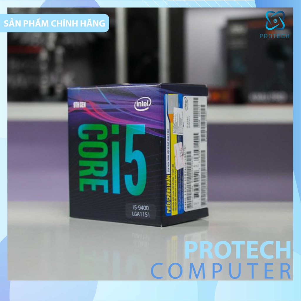 CPU Intel Core i5-9400 (2.9GHz turbo up to 4.1GHz, 6 nhân 6 luồng, 9MB Cache, 65W) - Socket Intel LGA 1151-v2BH 36 thán