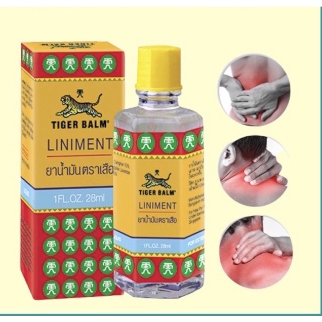 Dầu Xoa Bóp Nhức Mõi Tiger Balm Liniment Thái Lan 28ml