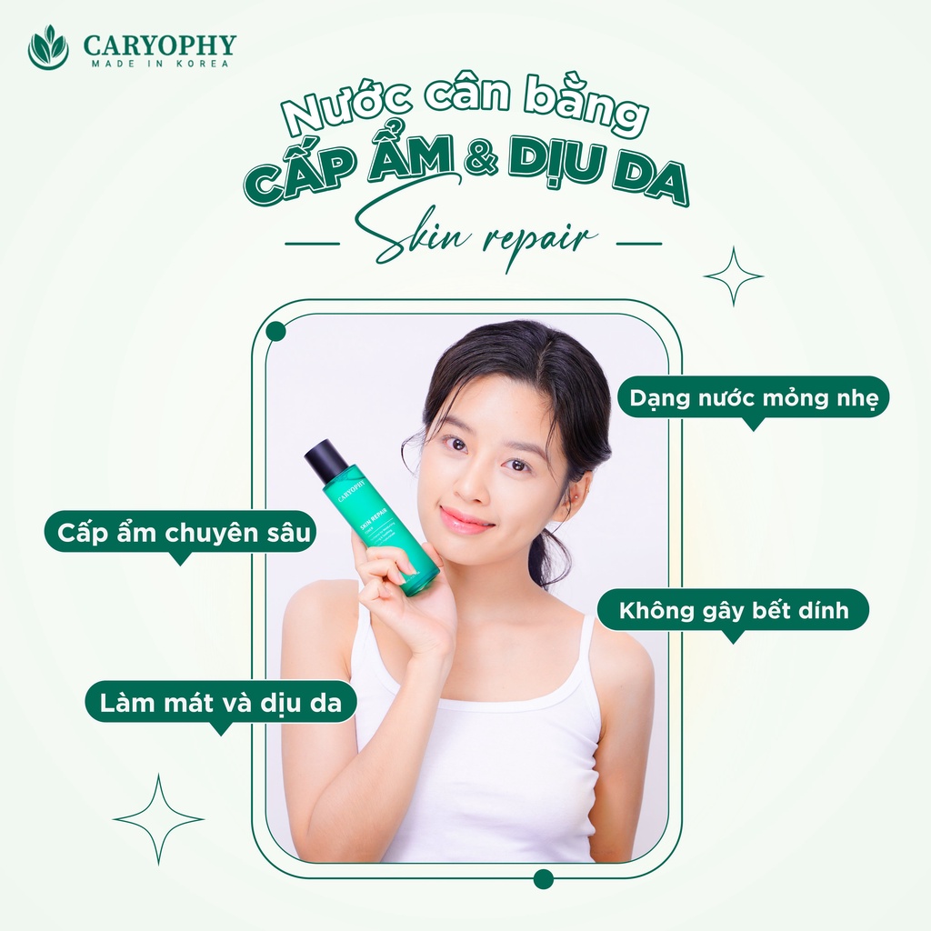 Nước Cân Bằng Cấp Nước Và Làm Dịu Da Caryophy Skin Repair Toner 120ML