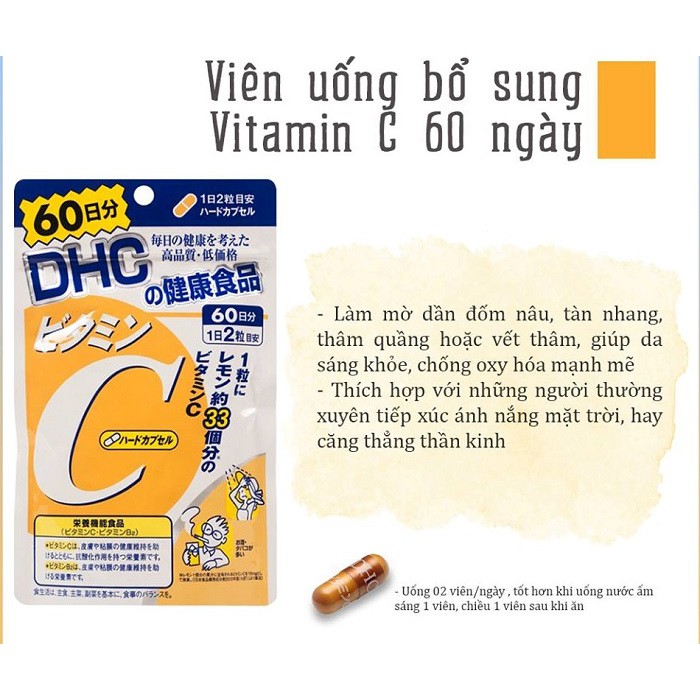 Viên Uống DHC Bổ Sung Vitamin C 20 Ngày 40 Viên Vitamin C Hard Capsules (90 Days Supply) | BigBuy360 - bigbuy360.vn