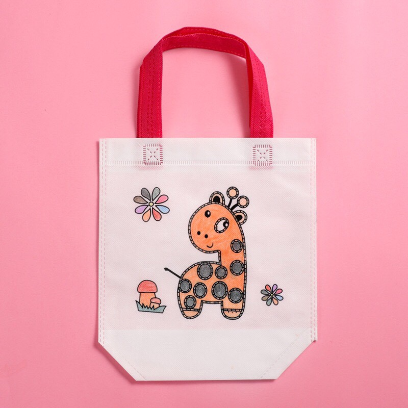 Túi vải vẽ, túi tô màu cho bé trải nghiệm